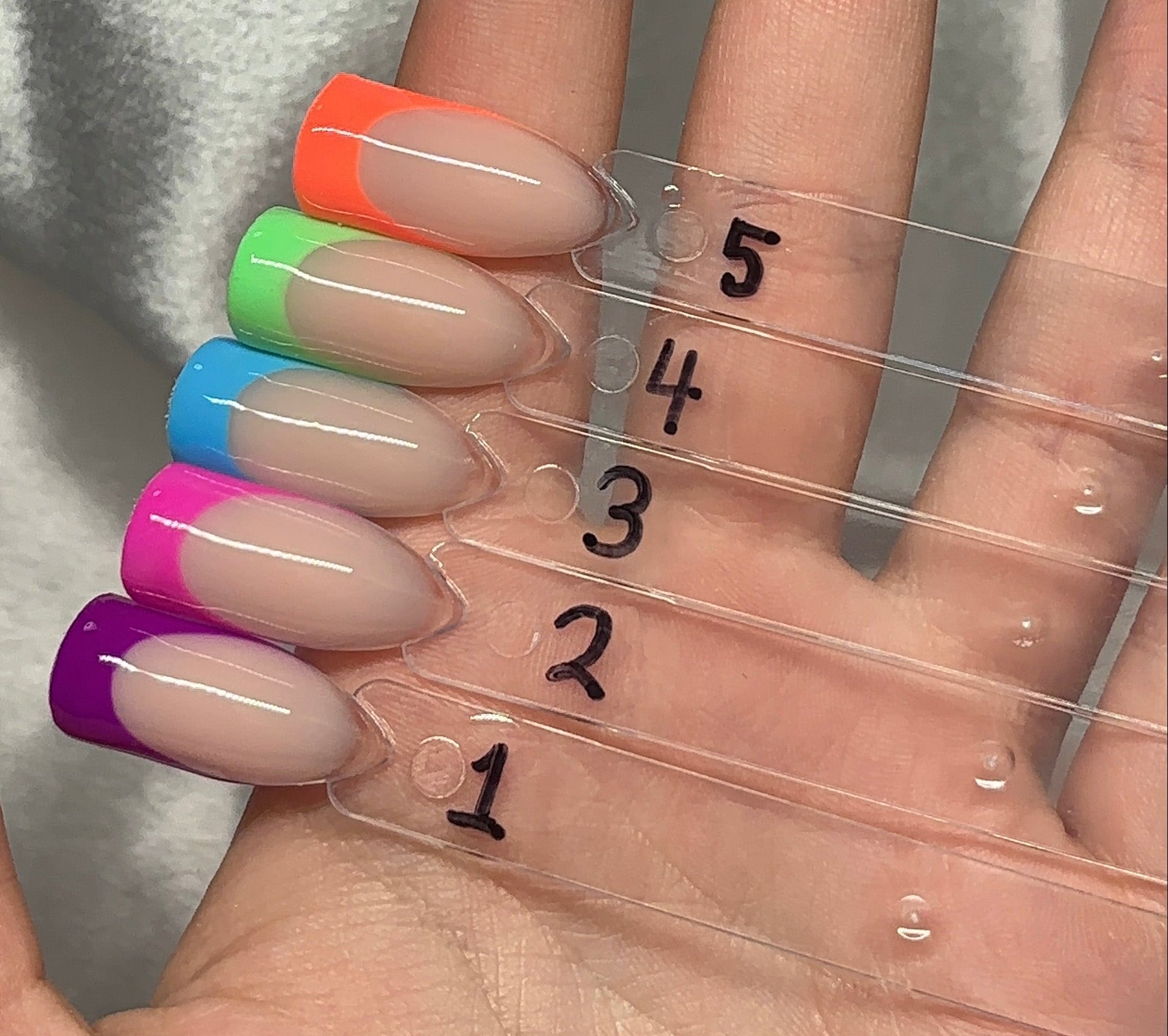 Bright Summer French Tips